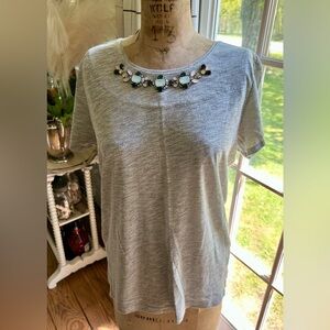 Ann Taylor Loft Jewel Neck T-shirt